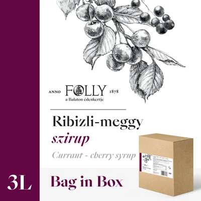 Ribizli-meggy szirup 3l