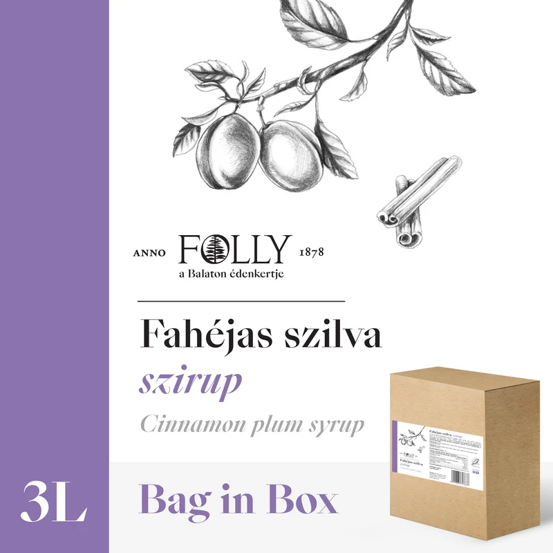 Fahéjas szilva szirup 3 liter