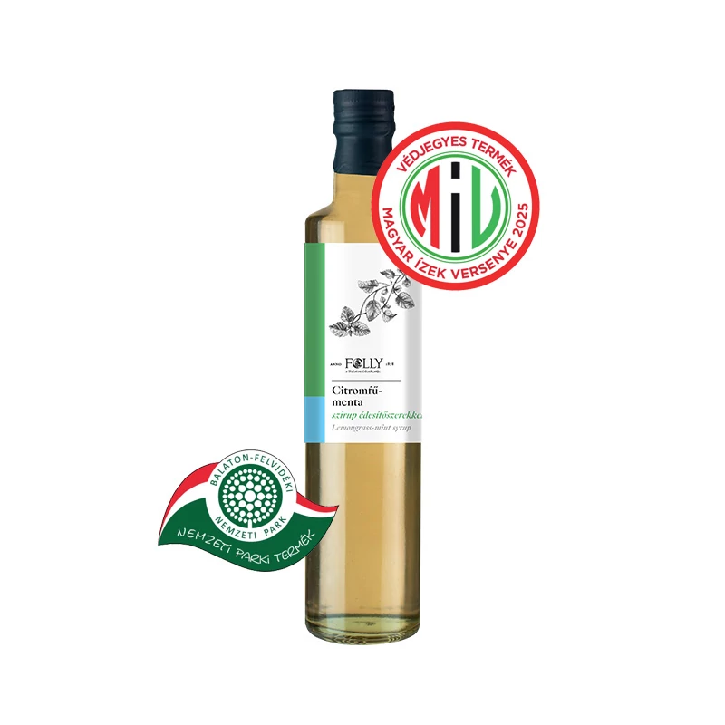 Citromfű-menta szirup édesítőszerrel